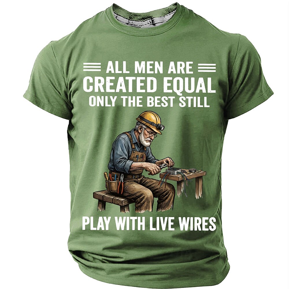 Live Wire Electrician Humor Graphic Shirt