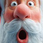 Cartoon Santa Claus Christmas Artistic Street Designer Graphic Tee