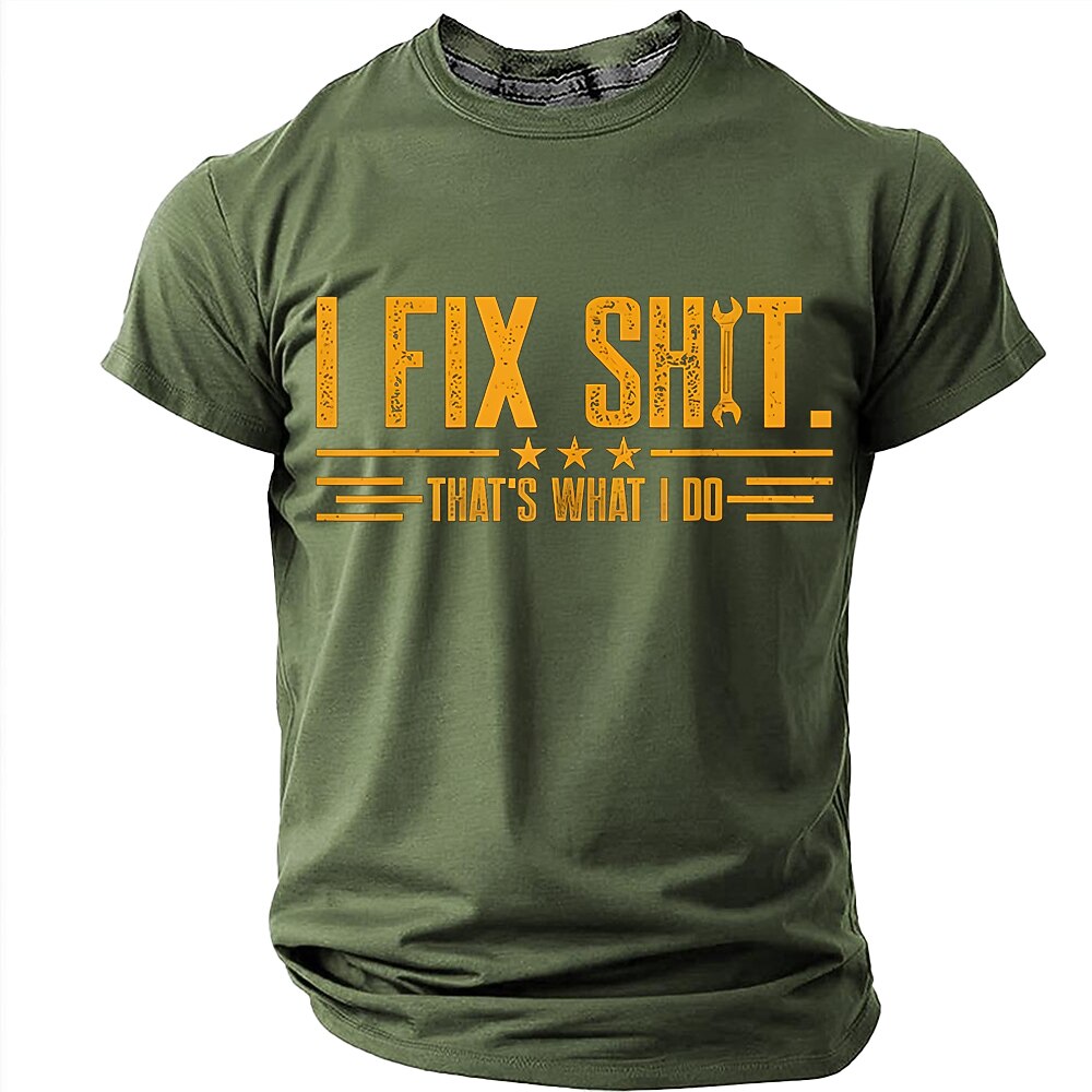 I Fix Stuff Funny Mechanic Handyman Repair Graphic Tee