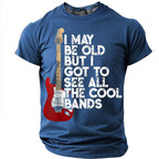 Old Man Saw Cool Bands Rock Music Graphic Tee