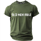 Old Men Rule Funny Aging Statement Short Sleeve Tee
