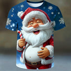 Santa Claus Christmas Designer Artistic Vacation Party Graphic Tee