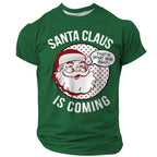 Funny Christmas Santa Claus Festive Quote Short Sleeve Tee