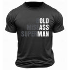 Wise Old Man Superman Humor Quote Tee