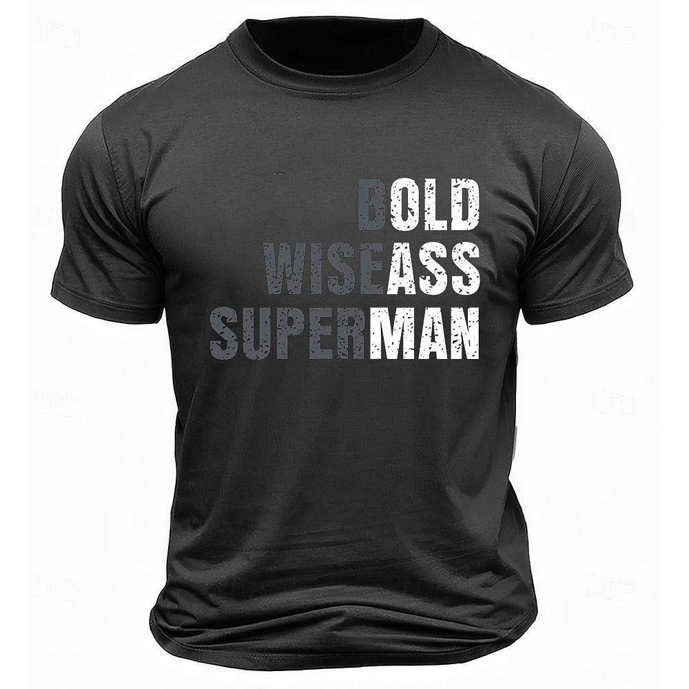 Wise Old Man Superman Humor Quote Tee