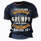 Grumpy Old Man Killin It Funny Graphic Lifestyle Tee