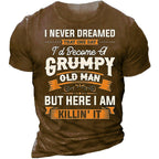 Danger Grumpy Old Man Warning Graphic Tee