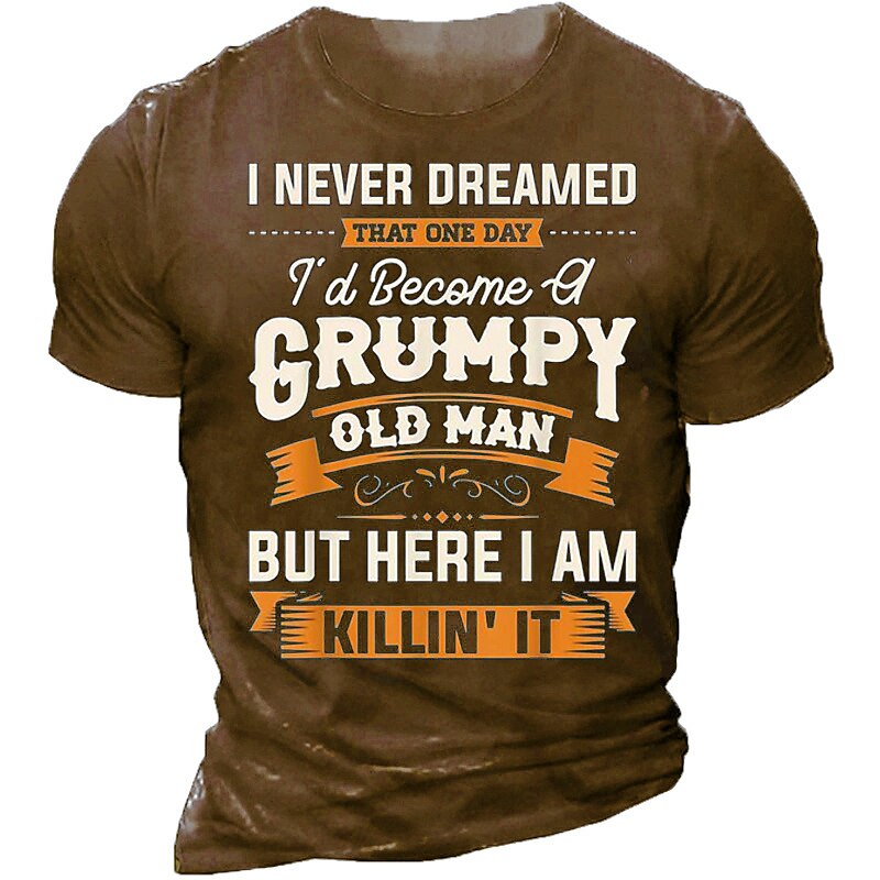Danger Grumpy Old Man Warning Graphic Tee