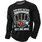 How Many Guitars Just One More Long Sleeve Tee