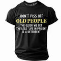 Funny Old People Warning Graphic Shirt