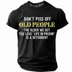 Funny Old People Warning Graphic Shirt