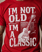 Classic Old Rocker Guitar Graphic Tee