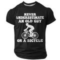 Legendary Old Man Bicycle Funny 3D Graphic Print Tee