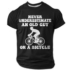 Legendary Old Man Bicycle Funny 3D Graphic Print Tee