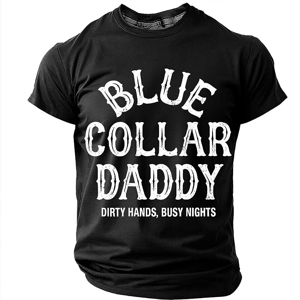 Blue Collar Daddy Work Graphic Shirt