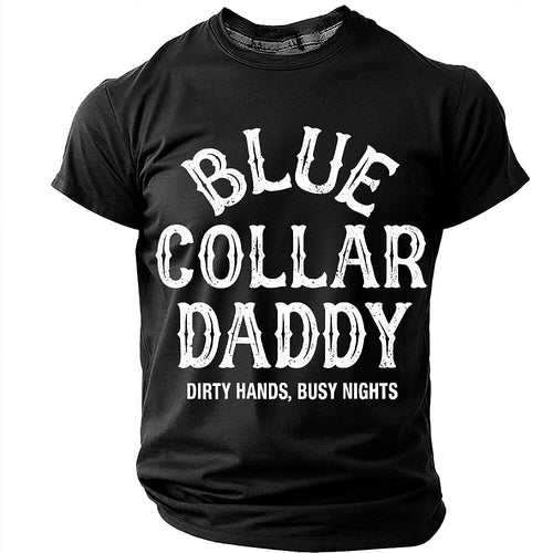 Blue Collar Daddy Work Graphic Shirt