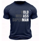 Wise Old Man Superman Humor Quote Tee