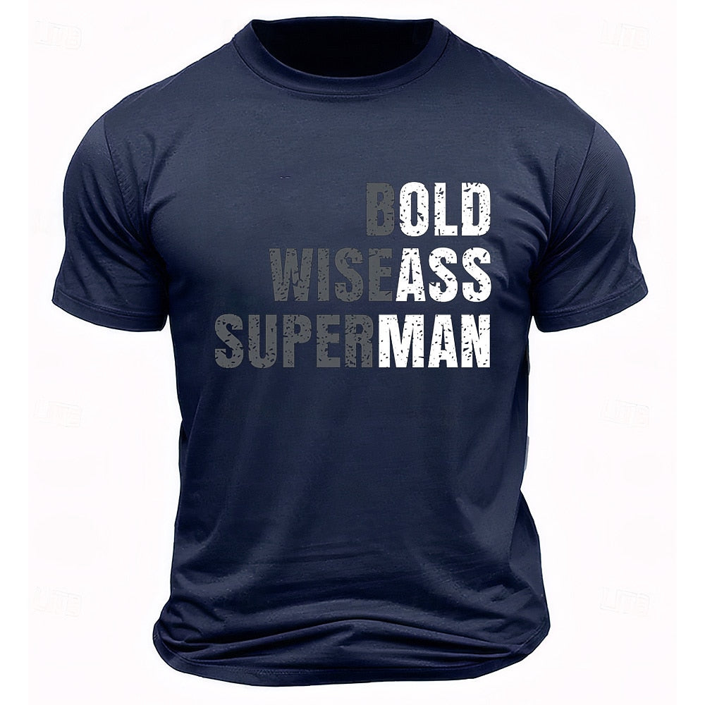 Wise Old Man Superman Humor Quote Tee