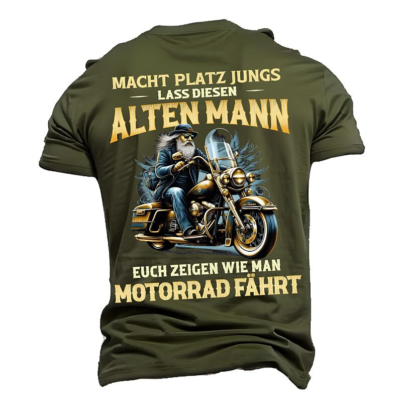 Make Way Old Man Motorcycle Graphic Tee