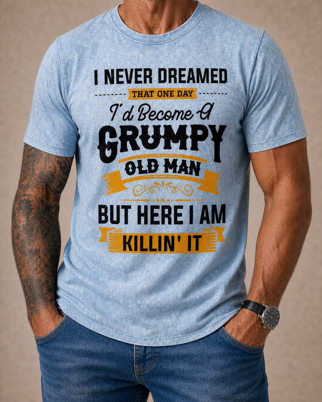 Cranky Terrible Sixties Funny Graphic Tee