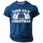 Funny Santa Claus Christmas Holiday Graphic Short Sleeve Tee