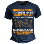 Curious Mechanic Extra Parts Graphic Tee