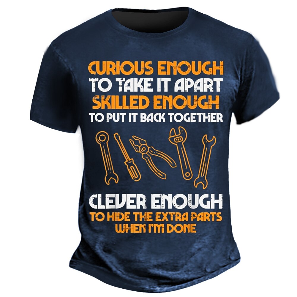 Curious Mechanic Extra Parts Graphic Tee