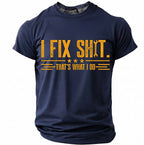 I Fix Stuff Funny Mechanic Handyman Repair Graphic Tee