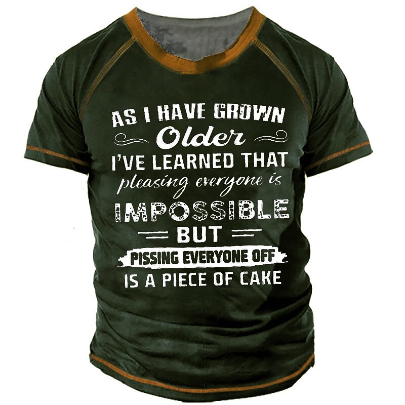 Pissing Everyone Off Funny Old Man Aging Graphic Tee