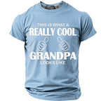 Really Cool Grandpa Humor Graphic Tee