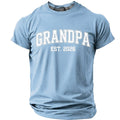 Grandpa Established 2026 Announcement Graphic Shirt