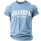 Grandpa Established 2026 Announcement Graphic Shirt
