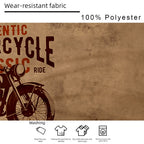 Ride To Live Classic Motorcycle Biker Graphic Henley Shirt