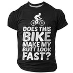 Grumpy Old Man Biker Funny 3D Graphic Print Tee