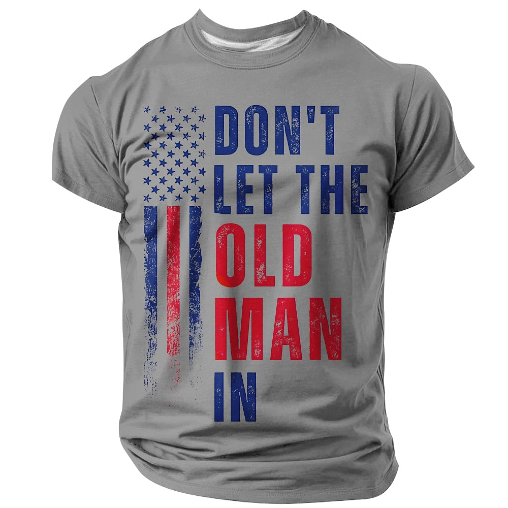 Old Man Patriotic Statement Graphic Tee