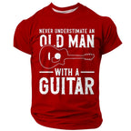 Vintage Guitar Old Man Graphic Shirt