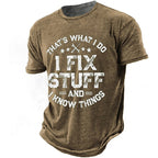 Vintage Fixing Stuff Dad Humor Graphic Tee