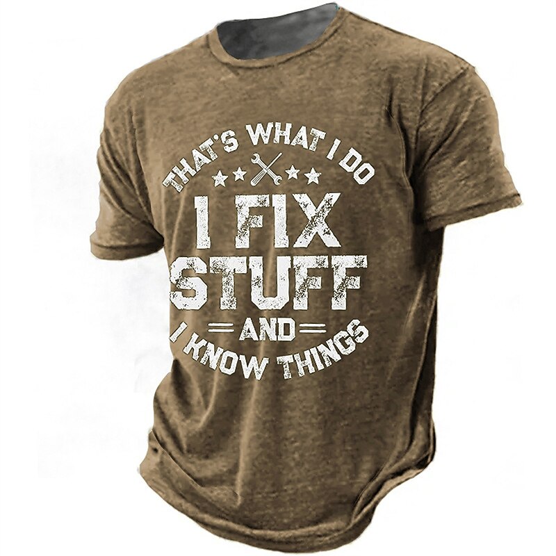 Vintage Fixing Stuff Dad Humor Graphic Tee