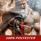 Muscle Santa Claus Christmas Casual Sports Outdoor Graphic Tee