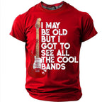 Old Man Saw Cool Bands Rock Music Graphic Tee