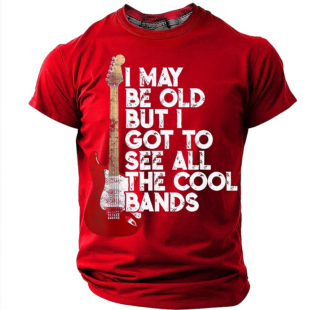 Old Man Saw Cool Bands Rock Music Graphic Tee