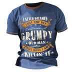 Grumpy Old Man Killin It Funny Graphic Lifestyle Tee