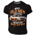 Old Man Muscle Car Graphic Hot Rod Tee