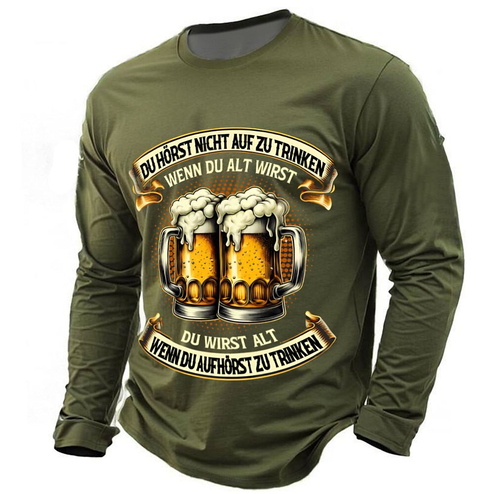 Dont Stop Drinking Stay Young Beer Mugs Graphic Tee