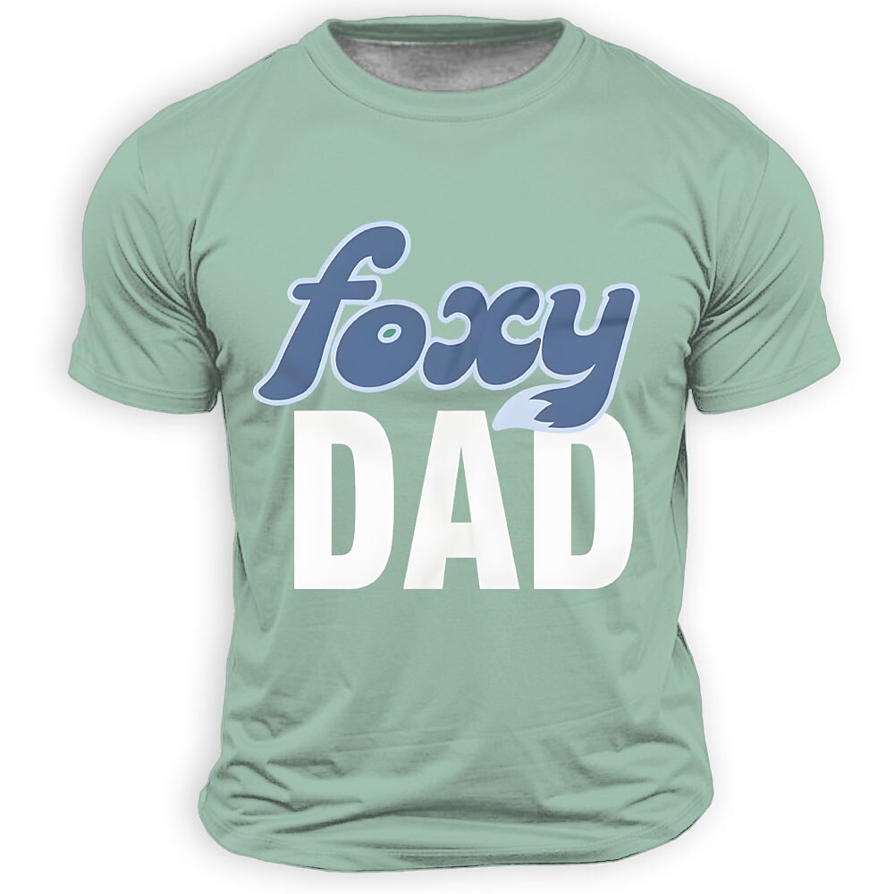 Classic Foxy Dad Tail Humor Graphic Tee