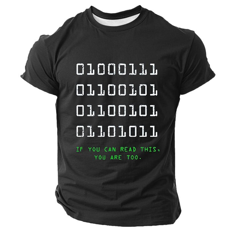 Funny Binary Code Geek Dad Graphic Shirt