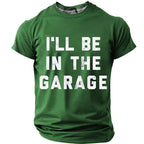 In The Garage Funny Vintage Mechanic Humor Graphic Tee