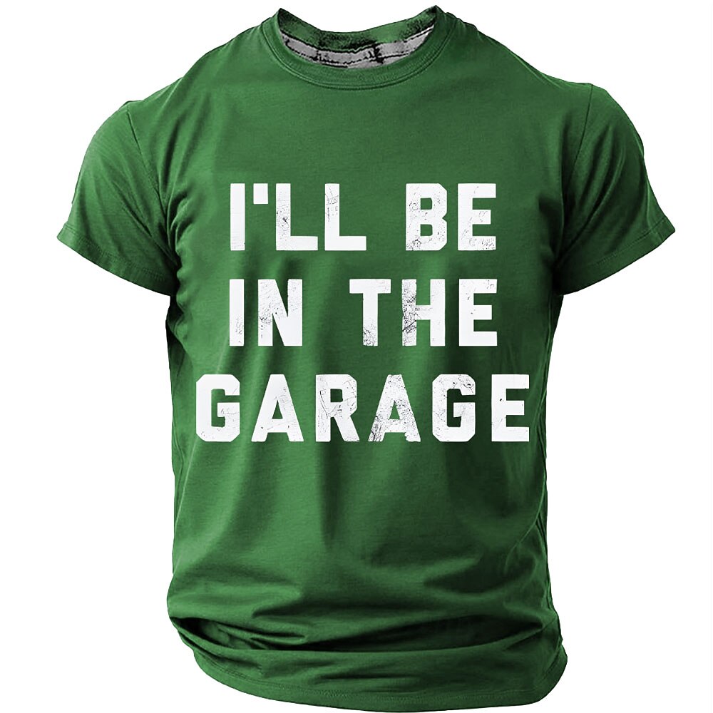 In The Garage Funny Vintage Mechanic Humor Graphic Tee