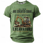 Funny Excavators Vintage Man Humor Graphic Quote Tee