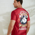 God Made Dad Better Son Daughter Angel Graphic Tee